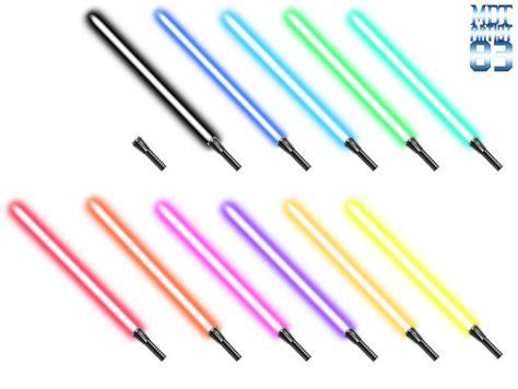 Lightsabers Of All Colors By Mdtartist83 On Deviantart