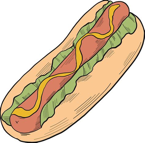 Hot Dog Fast Food Clipart Free Download Transparent P