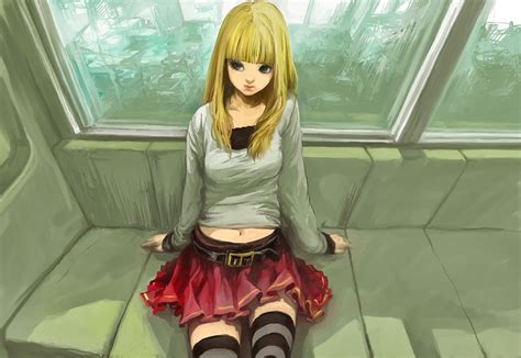 death note anime blonde amane misa anime girls hd wallpaper