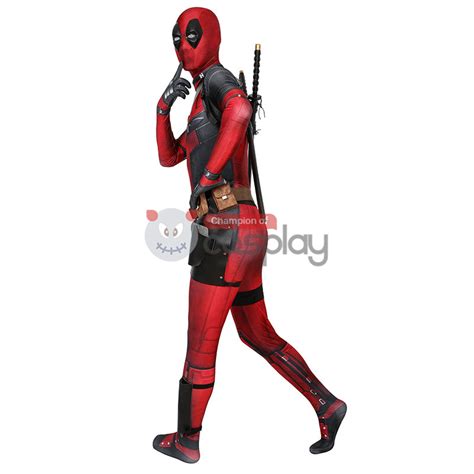Deadpool Wade Wilson Jumpsuit Halloween Cosplay Costume Champion Cosplay