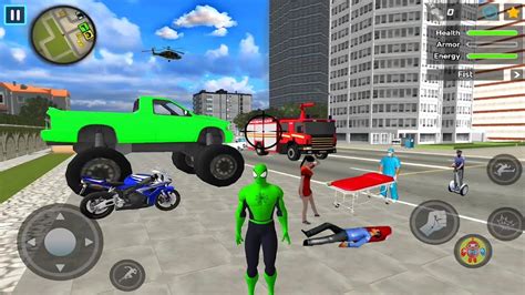 Spider Rope Hero Ninja Gangster Crime Vegas City 16 Android Gameplay
