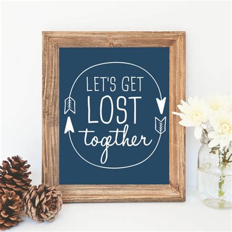 Navy Blue And White Lets Get Lost Print Lets Get By Jettyprintables