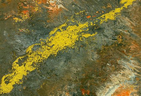 Gold Vein Painting By L J Smith
