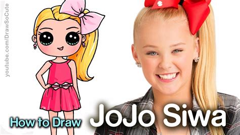 How To Draw Jojo Siwa Youtube Jojo In 2018 Pinterest Cute