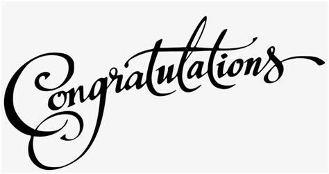Congratulations Calligraphy Png Clip Freeuse Stock Black And White