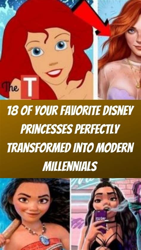 18 of your favorite disney princesses perfectly transformed into modern millennials disney