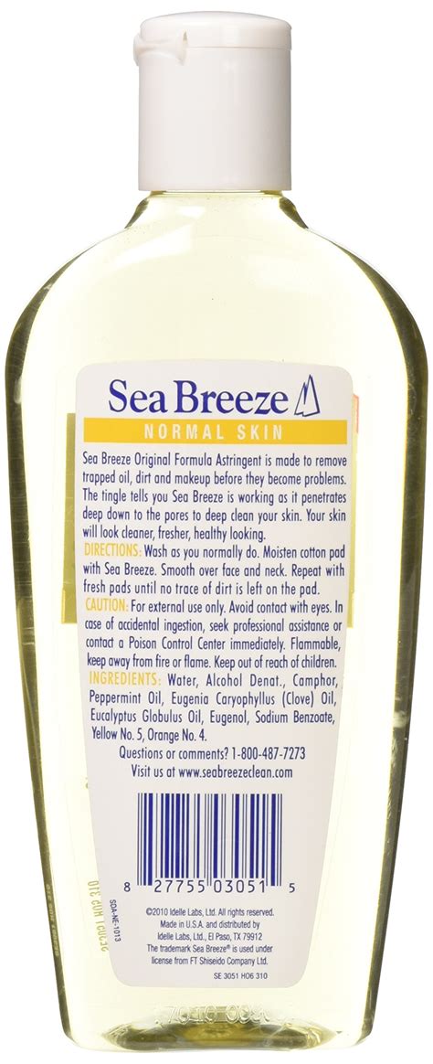 Sea Breeze Fresh Clean Astringent Sensitive Skin 10 Fl Oz 55 Off