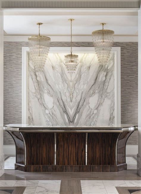 Book Matched Marble Statement Wall Feature Wall Inspiration