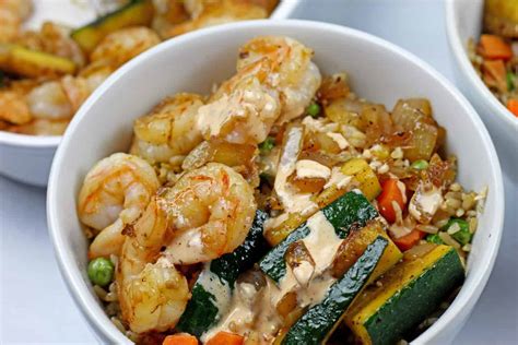 Hibachi Shrimp Rice Bowls A Grateful Meal