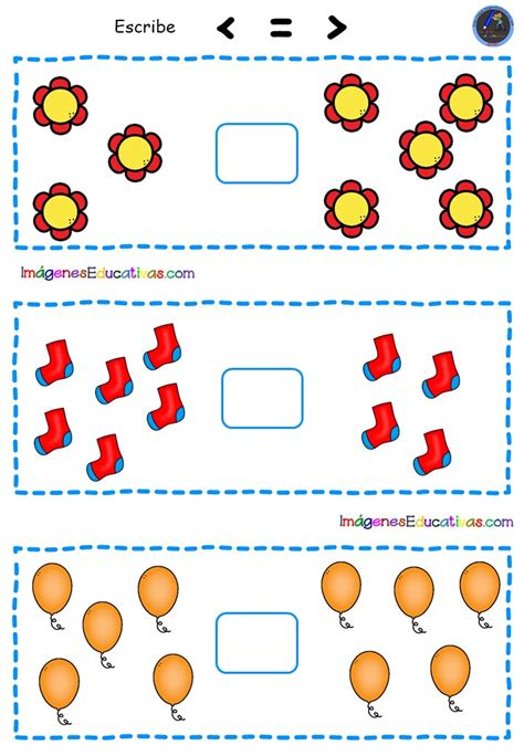 Ejercicio Mayor Menor O Igual Con Dibujos Imagenes Educativas