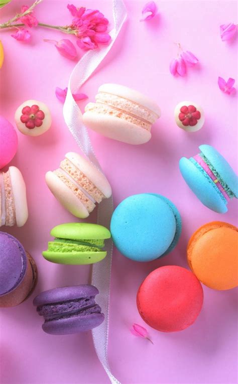 X Sweet And Yummy Colorful Macrons Wallpaper Macaroon