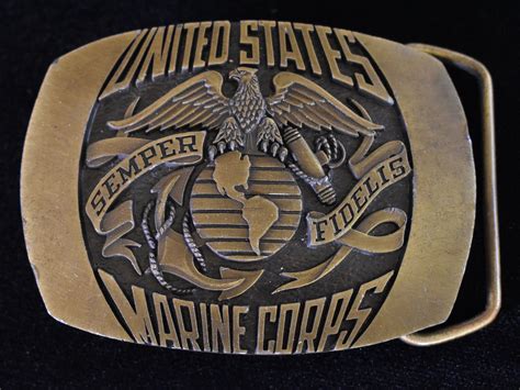 United States Marine Corps Marines Vintage Belt Buckle Etsy Vintage