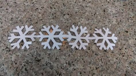 paper chain snowflakes 4 steps with pictures instructables