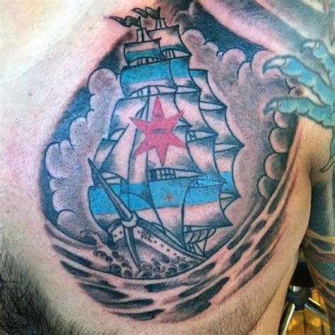 The chicago flag tattoo is one that holds a great deal of meaning to the folks that wear it and it has a wonderful story behind it. 50 Chicago Flag Tattoo Designs For Men - Illinois Ink Ideas