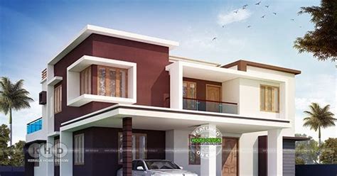 4 Bedroom Contemporary Flat Roof Home Design Kerala Home Design And