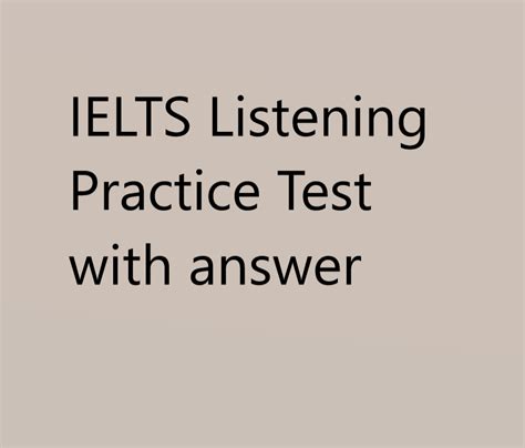 Ielts Listening Ielts Practice Test Plus Test 3 And 4 Dr Swamy Test