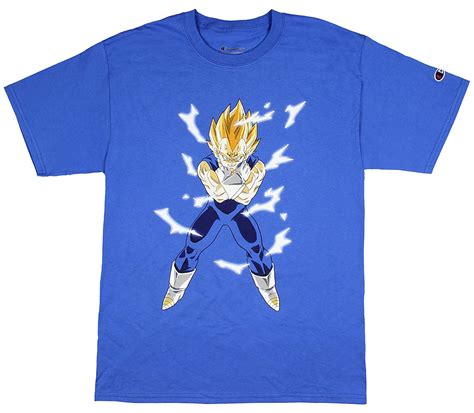Champion x dragon ball z. Dragon Ball Z Shirt Super Saiyan Goku Champion T Shirt Royal Blue 6808 | Kitilan