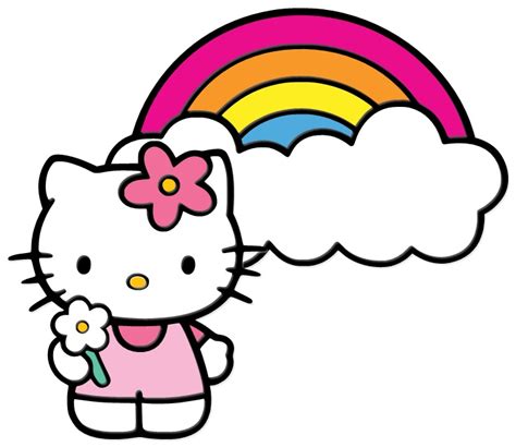 Printable princess hello kitty coloring page. ScrappinbyKris: Rainbows & Kitty