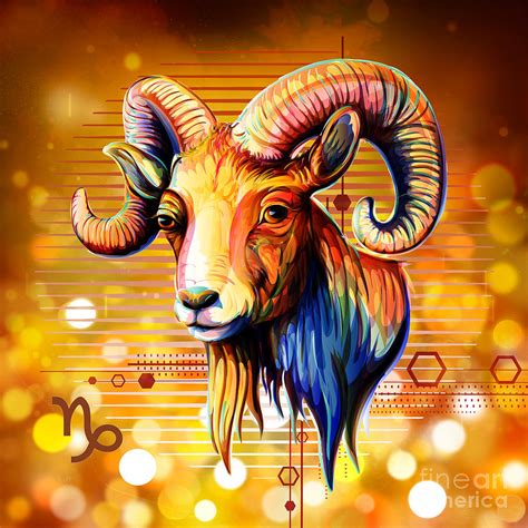 Horoscope Signs Capricorn Digital Art By Peter Awax Fine Art America