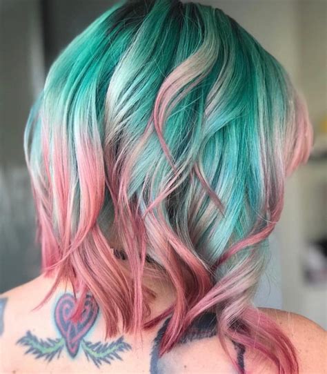 Pin By Nonie Chang On Dyed Hair Creative Hair Color Bright Hair