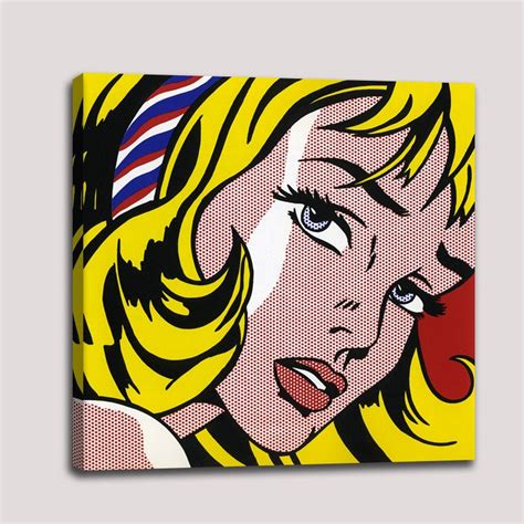 Roy Lichtenstein Pop Art Canvas Prints Blond Woman Canvas Etsy