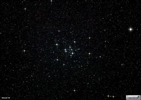 Open Cluster M34 In Perseus Astronomy Magazine Interactive Star