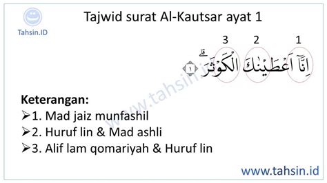 Hukum Tajwid Al Quran Surat Al Kautsar Ayat 1 3 Lengkap Dengan Alasan