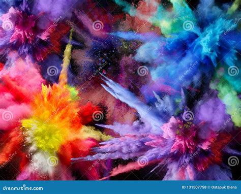 Background Paint Brightexplosion With Paint Stock Photo Image Of
