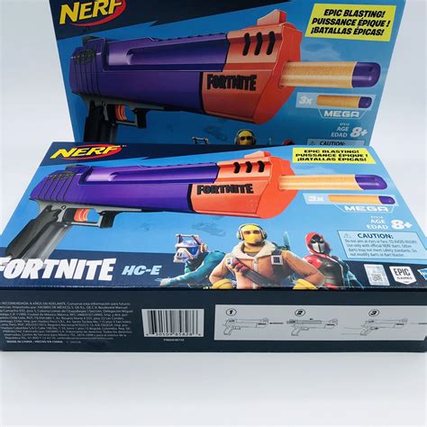 NEW Hasbro Nerf Fortnite HC E Mega Dart Blaster Guns Mega Darts Ages EBay