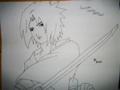 Sasuke Uchiha Outline By Animeart546 On Deviantart