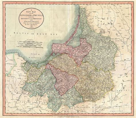 1799 Cary Map Of Prussia And Lithuania Photograph By Paul Fearn