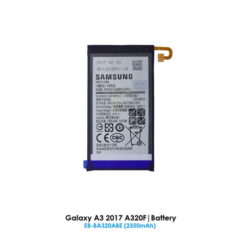 Samsung Galaxy A3 2017 A320f Battery Eb Ba320abe 2350mah