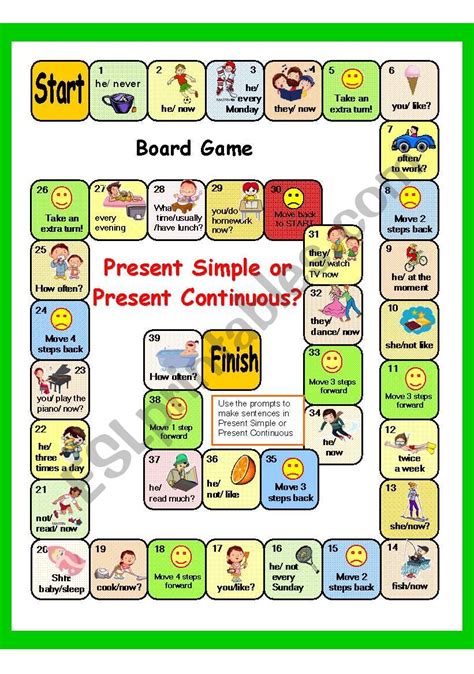 Present Perfect Simple Vs Continuous Game Printable Templates Free