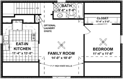 Craftsman Style House Plan 1 Beds 1 Baths 750 Sqft Plan 56 673