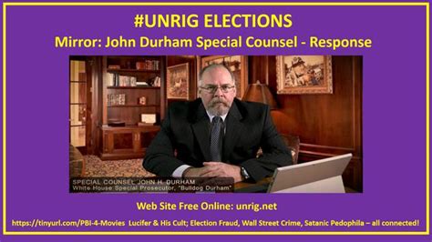 Mirror John Durham Special Counsel Response Robert David Steele