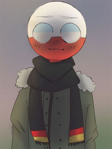 Poland With German Scarf Countryhumans