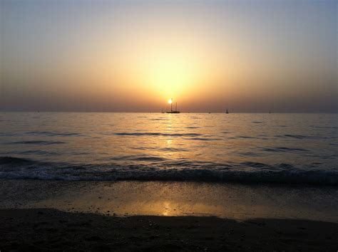 Sunset In Herzliya Beach Israel