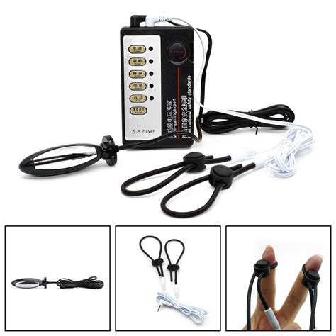 Electro Shock Torpedo Device E Stim Male Pulse Plug Small Sets Loops Therapy Ebay