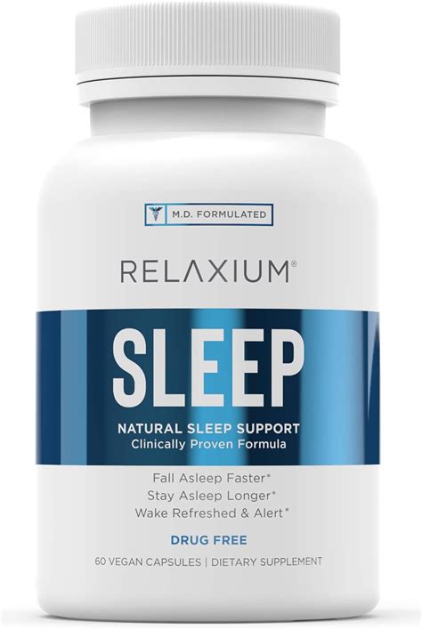 Relaxium Natural Sleep Aid Non Habit Forming Sleep Supplement For