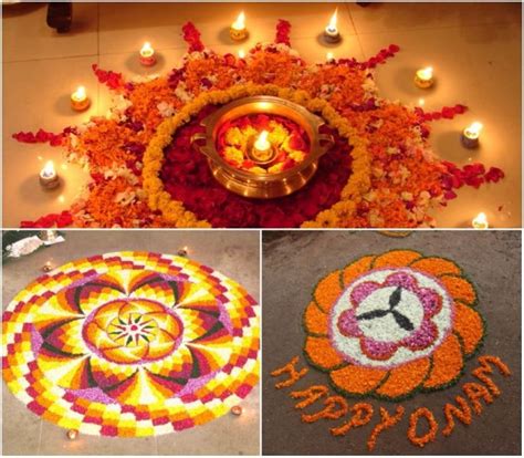 Pookalam designs are usually done with flowers and flower petals. 10 Pookalam Designs To Try For Onam | LIFESTYLE