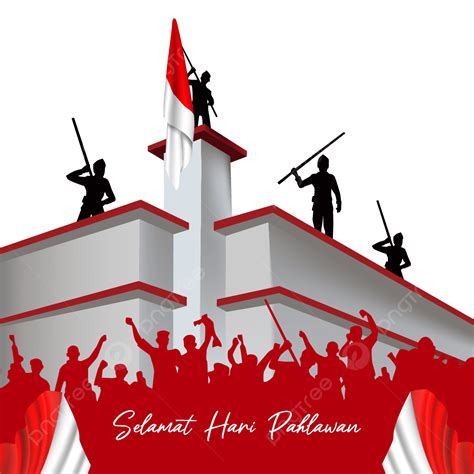 Pahlawan Png Vector Happy Independence Day Of Indonesia Red Clipart