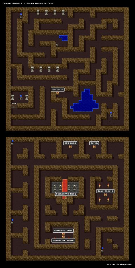 Dragon Quest 1 Mountain Cave Map Cape May County Map Images And