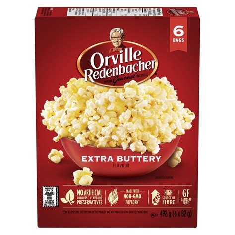 Orville Redenbachers Gourmet Microwave Popcorn Extra Buttery