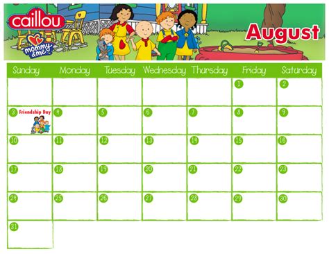 August Starts Tomorrow And That Means A ‪‎new‬ Mommyandme™ Calendar