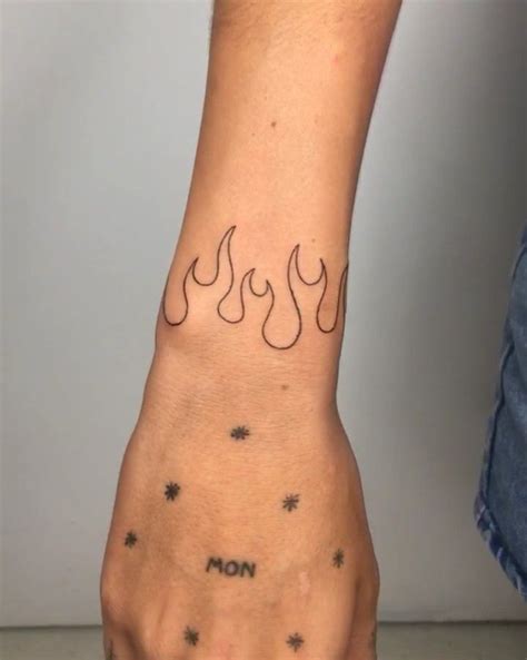 Some Cute Free Hand Flames By Angel Tripietatts ️ Hes Going To Have