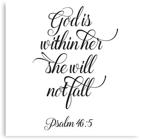 God Is Within Her Psalm 465 Printable Bible Verse By
