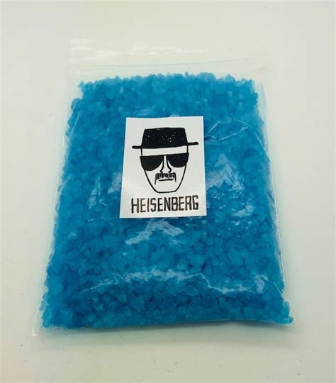 breaking bad heisenberg s blue crystal meth bath salt etsy