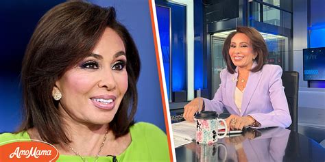Judge Jeanine Pirro Stuns In Purple Ensemble Flashing A Beaming Smile In Photo From The Studio