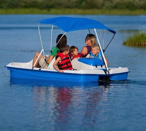 Sun Dolphin Water Wheeler Electric Asl Stainless Pedal Boat W Canopy