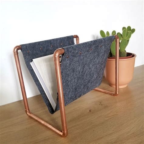 Diy Copper Pipe Magazine Rack Class Assembly Gather Create